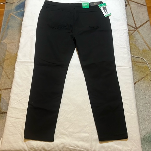 NWT United Colors of Benetton Black Pants High Rise 5-Pockets sz 14 - Picture 4 of 5